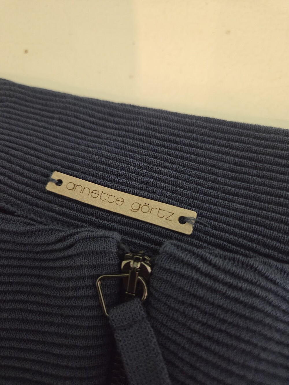 Annette Görtz Navy Rib Knit Jacket - Picture 5 of 7